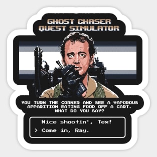 Ghost Chaser Quest Simulator Sticker